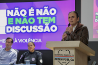 Seminário em Telêmaco Borba destaca prevenção às drogas e fortalecimento das políticas de proteção às mulheres Foto: Ricardo Almeida/SESP