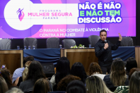 Seminário em Telêmaco Borba destaca prevenção às drogas e fortalecimento das políticas de proteção às mulheres Foto: Ricardo Almeida/SESP