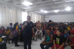 Palestra para público de aproximadamente 320 pessoas, educadores, alunos e colaboradores do Colégio Estadual Paulo Freire, localizado na Praia de Leste – Pontal do Paraná, no dia 04 de Março de 2020, nos períodos da manhã e tarde.