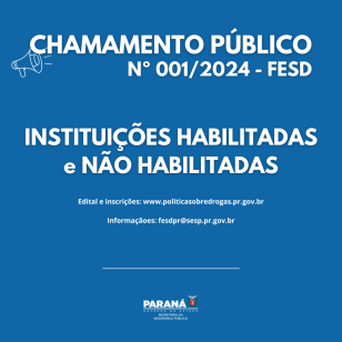INSTITUIÇÕES HABILITADAS E NÃO HABILITADAS