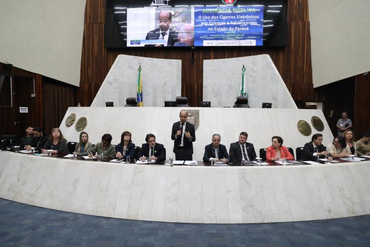 Audiência Pública - O USO DOS CIGARROS ELETRÔNICOS POR CRIANÇAS E ADOLESCENTES NO ESTADO DO PARANÁ