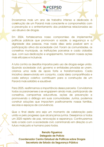 Mensagem final de ano - 2024