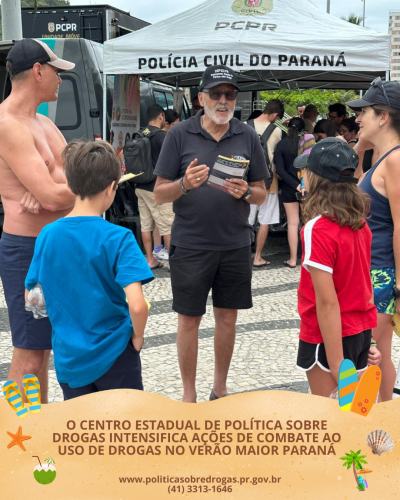 CEPSD intensifica ações de combate ao uso de drogas no Verão Maior Paraná