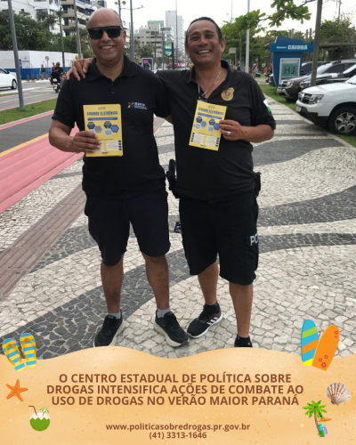CEPSD intensifica ações de combate ao uso de drogas no Verão Maior Paraná